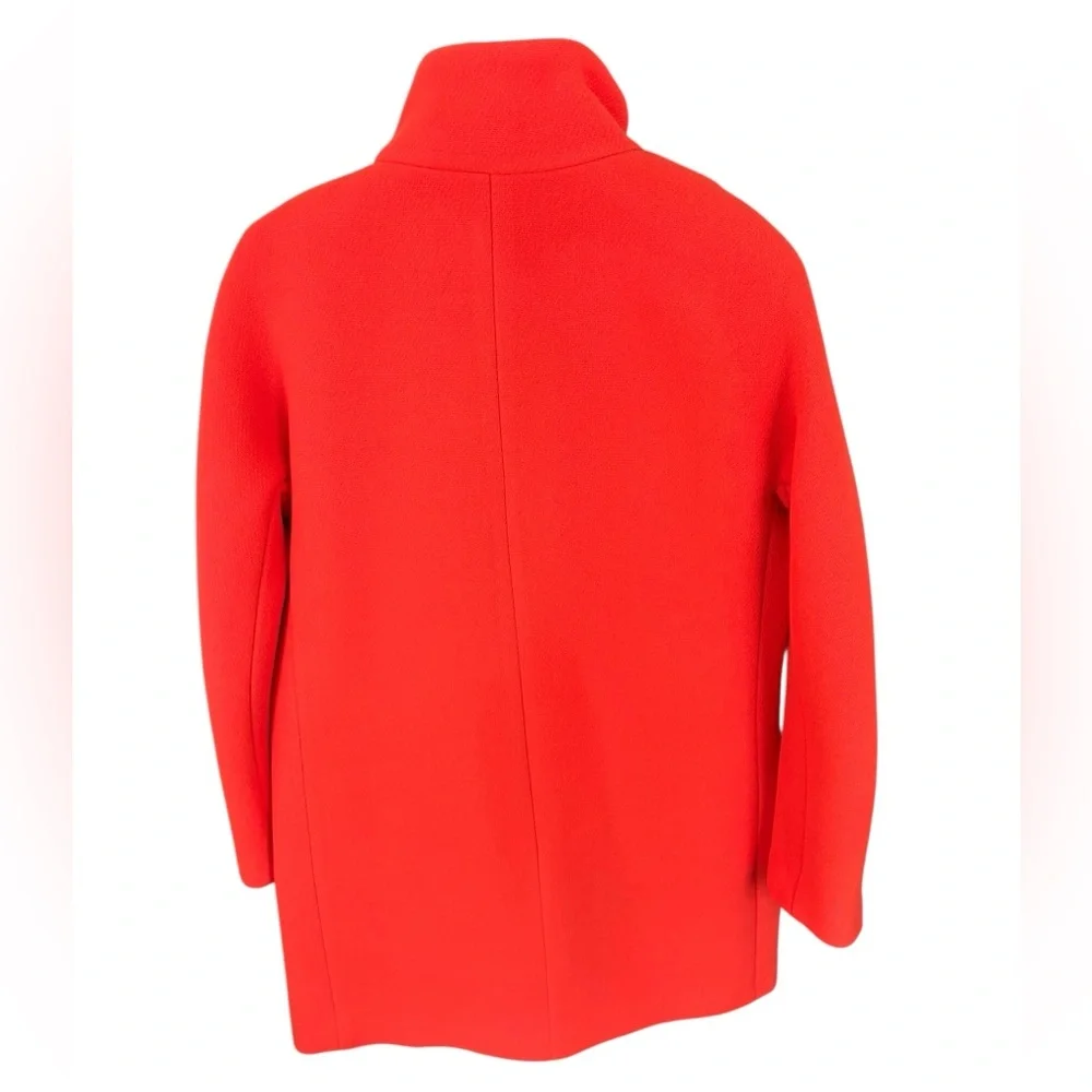 J. Crew Women's Vibrant ORANGE Cocoon Coat - Picture 5 of 5